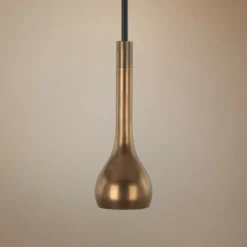 Robert Abbey Axis Natural Brass Mini Pendant Light