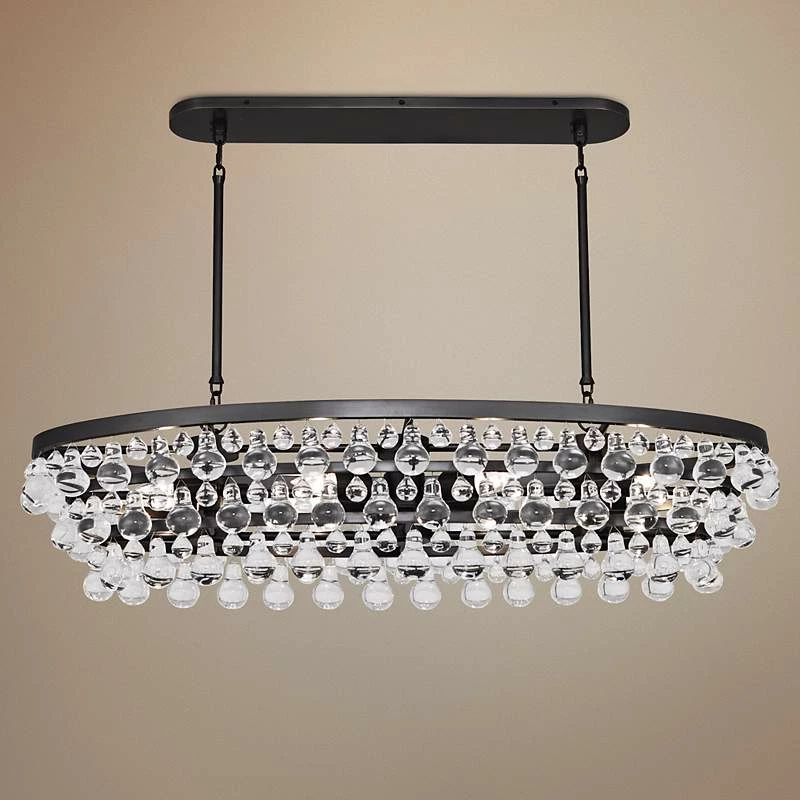 Robert Abbey Bling 42 3/4" Wide Bronze Oval Chandelier 3 Robert Abbey Bling 42 3/4" Wide Bronze Oval Chandelier