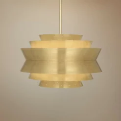Robert Abbey Pierce 23" Wide Modern Brass Pendant Light