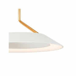 Royyo 44" Wide Matte White And Gold 3-Light Linear Pendant -Outlet The Radiantix Store royyo 44 inch wide matte white and gold 3 light linear pendant 68r21views1