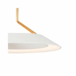 Royyo 44"W Matte White And Gold 7-Light Linear Pendant -Outlet The Radiantix Store royyo 44 inchw matte white and gold 7 light linear pendant 68r34views1