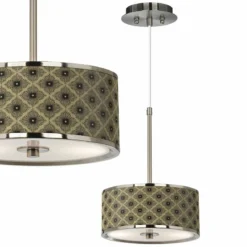 Rustic Flora Giclee Glow 10 1/4" Wide Pendant Light