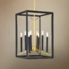 Sable Point 16 1/4"W Black And Gold 8-Light Foyer Pendant 1 Sable Point 16 1/4"W Black And Gold 8-Light Foyer Pendant -Outlet The Radiantix Store sable point 16 and one quarter inchw black and gold 8 light foyer pendant 77n91cropped