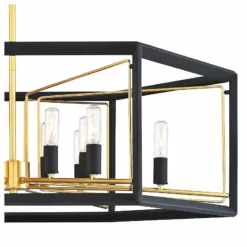 Sable Point 26" Wide Black And Gold 12-Light Pendant Light -Outlet The Radiantix Store sable point 26 inch wide black and gold 12 light pendant light 77n94views1