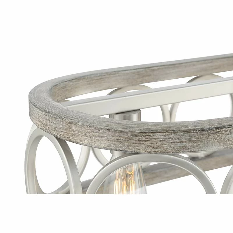 Salima 32 1/2"W Nickel Gray 4-Light LED Island Chandelier 7 Salima 32 1/2"W Nickel Gray 4-Light LED Island Chandelier - Image 5