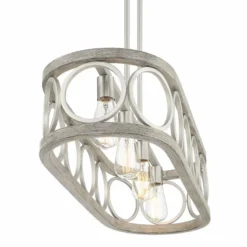 Salima 32 1/2"W Nickel Gray 4-Light LED Island Chandelier 13 Salima 32 1/2"W Nickel Gray 4-Light LED Island Chandelier -Outlet The Radiantix Store salima 32 and one half inchw nickel gray 4 light led island chandelier 843y1views4
