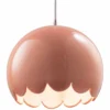 Scallop 9" Wide Gloss Blush Ceramic LED Mini Pendant Light -Outlet The Radiantix Store scallop 9 inch wide gloss blush ceramic led mini pendant light 99e33