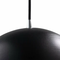 Scallop 9" Wide Matte Black Ceramic LED Mini Pendant Light -Outlet The Radiantix Store scallop 9 inch wide matte black ceramic led mini pendant light 99e40views2