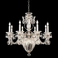 Schonbek Bagatelle 26 1/2"W Antique Silver Chandelier
