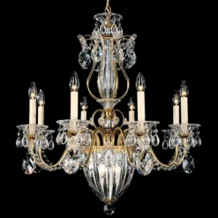 Schonbek Bagatelle 26" Wide Heirloom Gold Crystal Chandelier