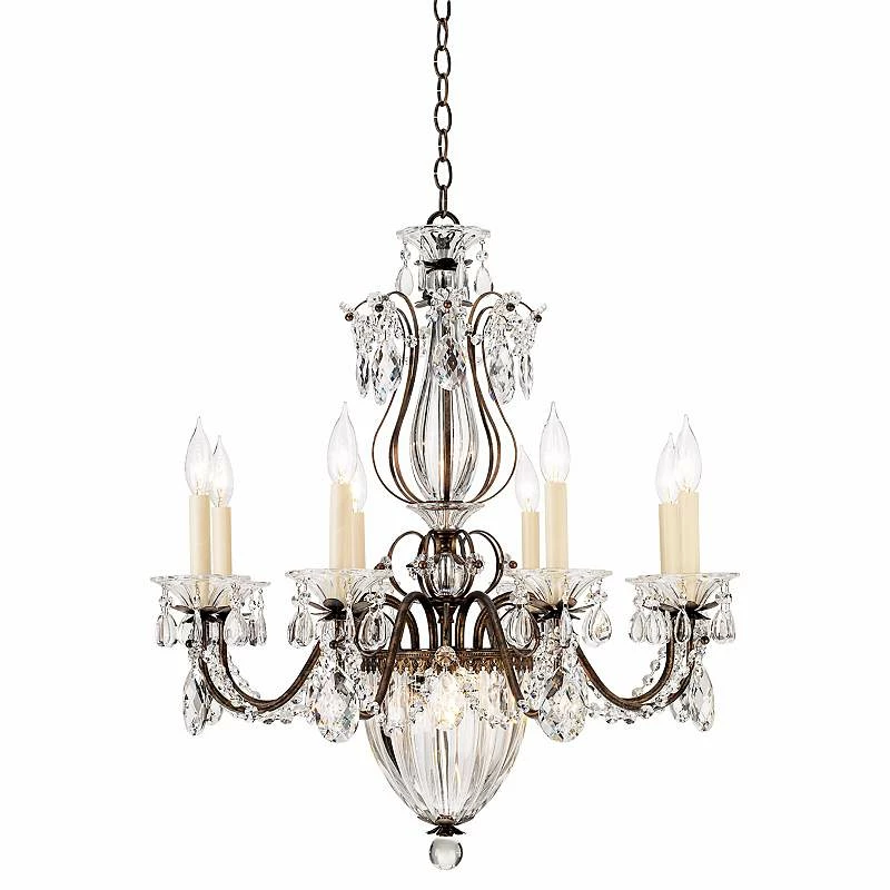 Schonbek Bagatelle 26"W Heirloom Bronze Crystal Chandelier 4 Schonbek Bagatelle 26"W Heirloom Bronze Crystal Chandelier - Image 2