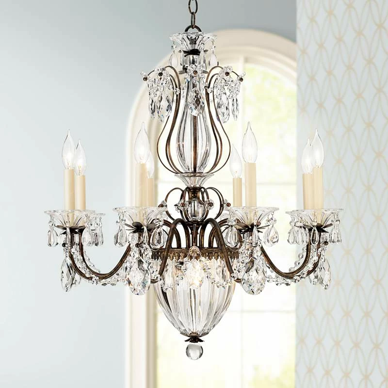 Schonbek Bagatelle 26"W Heirloom Bronze Crystal Chandelier 3 Schonbek Bagatelle 26"W Heirloom Bronze Crystal Chandelier