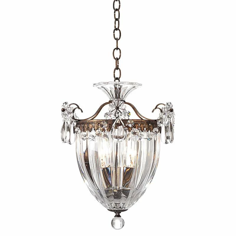 Schonbek Bagatelle Collection 10 1/2"W Crystal 3-Light Mini Pendant 4 Schonbek Bagatelle Collection 10 1/2"W Crystal 3-Light Mini Pendant - Image 2