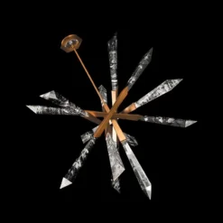 Schonbek-Beyond Solitude 35.5" Wide Modern LED Aged Brass Pendant -Outlet The Radiantix Store schonbek beyond solitude 35 5 inch wide modern led aged brass pendant 264m3views2