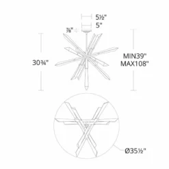 Schonbek-Beyond Solitude 35.5" Wide Modern LED Aged Brass Pendant -Outlet The Radiantix Store schonbek beyond solitude 35 5 inch wide modern led aged brass pendant 264m3views4