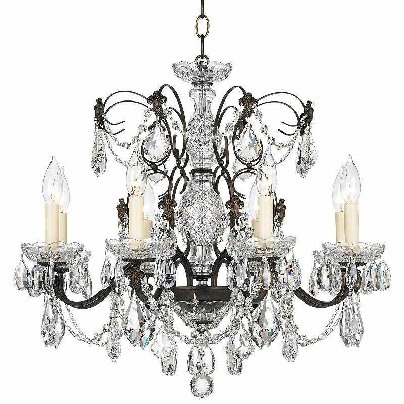 Schonbek Century Bronze 24" Wide Crystal Chandelier 5 Schonbek Century Bronze 24" Wide Crystal Chandelier - Image 3