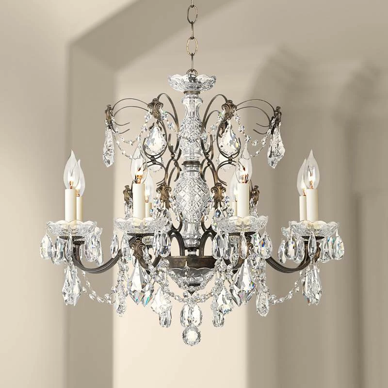 Schonbek Century Bronze 24" Wide Crystal Chandelier 4 Schonbek Century Bronze 24" Wide Crystal Chandelier - Image 2