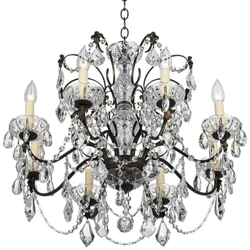 Schonbek Century Bronze 24" Wide Crystal Chandelier 7 Schonbek Century Bronze 24" Wide Crystal Chandelier - Image 5