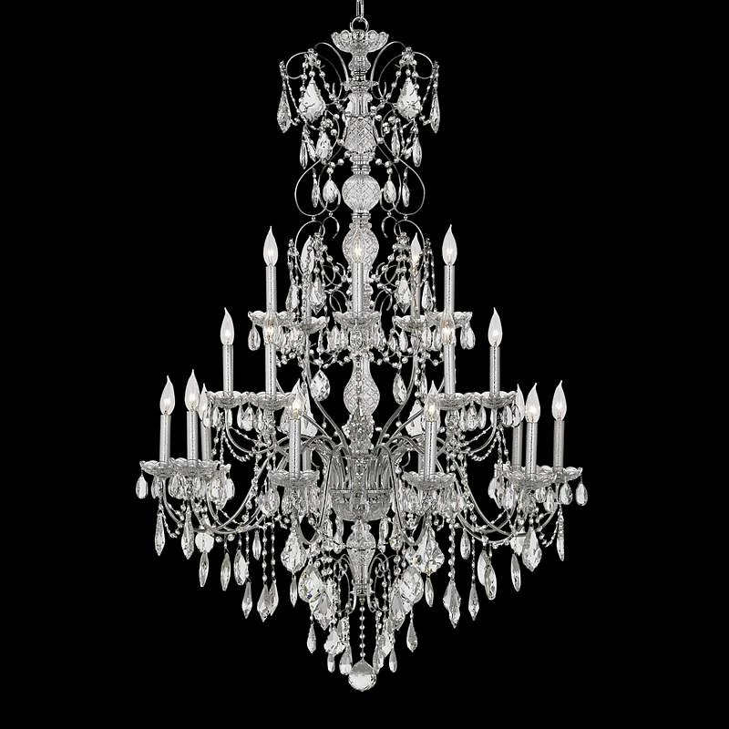 Schonbek Century Collection 37" Wide Crystal Chandelier 3 Schonbek Century Collection 37" Wide Crystal Chandelier