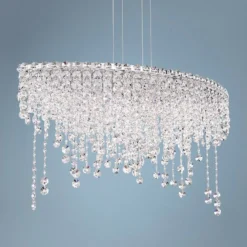 Schonbek Chantant 33" Wide Small Crystal Pendant Light