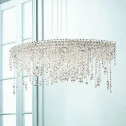 Schonbek Chantant 43" Wide Crystal Pendant Light