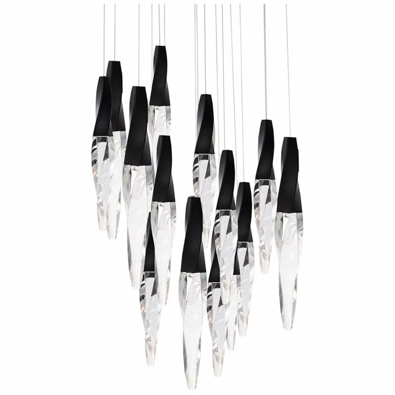 Schonbek Kindjal 23" Wide 15-Light LED Multi-Light Modern Pendant 4 Schonbek Kindjal 23" Wide 15-Light LED Multi-Light Modern Pendant - Image 2