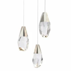 Schonbek Martini 3 Light LED Multi-Light Crystal Pendant