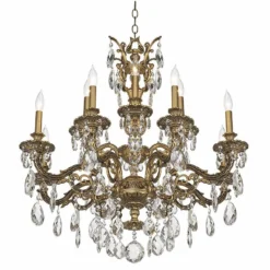Schonbek Milano 32 1/2" Wide Large Crystal Chandelier -Outlet The Radiantix Store schonbek milano 32 and one half inch wide large crystal chandelier n7856views3