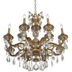 Schonbek Milano 32 1/2" Wide Large Crystal Chandelier -Outlet The Radiantix Store schonbek milano 32 and one half inch wide large crystal chandelier n7856views4