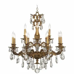 Schonbek Milano 32 1/2"W Bronze Swarovski Crystal Chandelier -Outlet The Radiantix Store schonbek milano 32 and one half inchw bronze swarovski crystal chandelier n7865