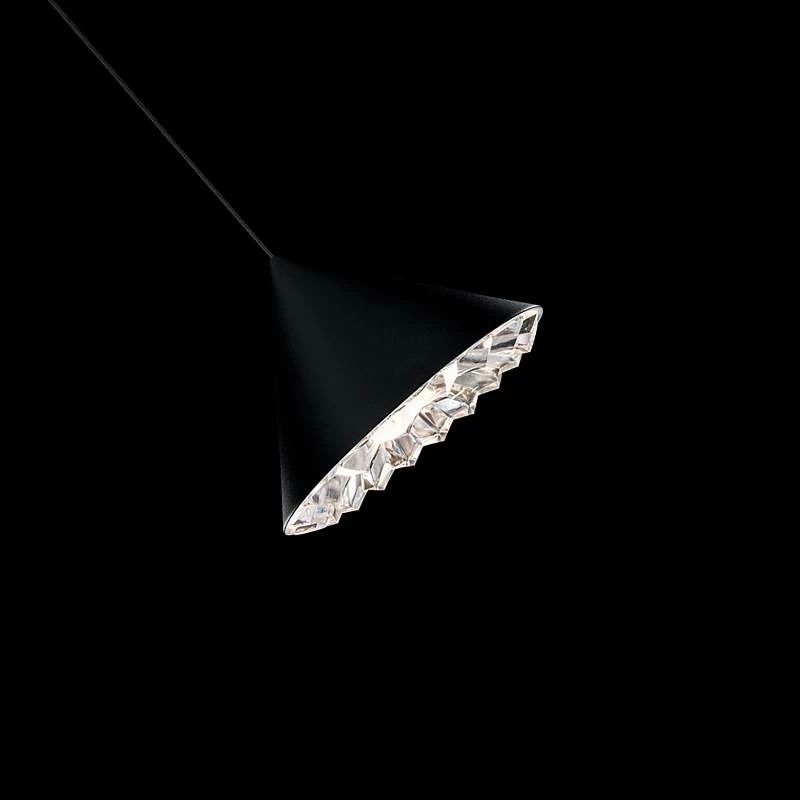 Schonbek Primrose Black 8" Wide Modern Cone LED Mini Pendant 5 Schonbek Primrose Black 8" Wide Modern Cone LED Mini Pendant - Image 3