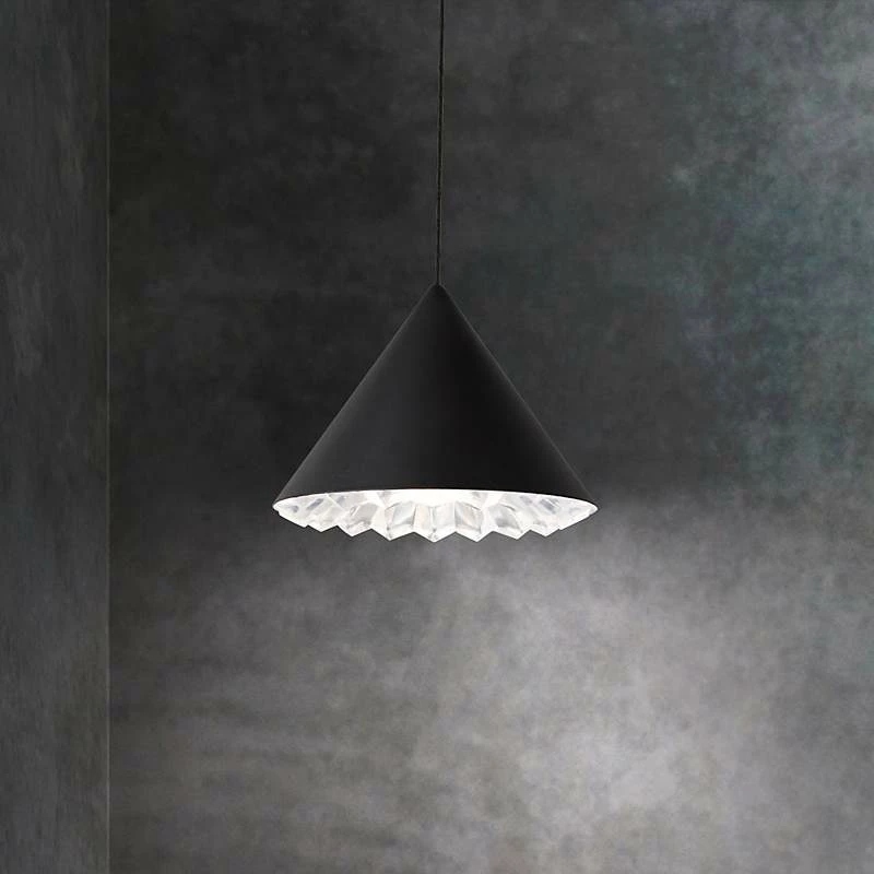 Schonbek Primrose Black 8" Wide Modern Cone LED Mini Pendant 7 Schonbek Primrose Black 8" Wide Modern Cone LED Mini Pendant - Image 5