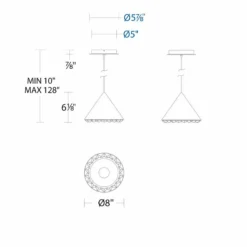 Schonbek Primrose Black 8" Wide Modern Cone LED Mini Pendant 13 Schonbek Primrose Black 8" Wide Modern Cone LED Mini Pendant -Outlet The Radiantix Store schonbek primrose black 8 inch wide modern cone led mini pendant 259m3views4