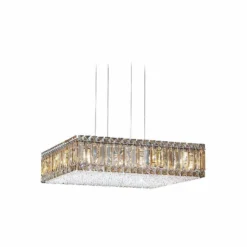 Schonbek Quantum Box Golden Shadow 20" W Crystal Chandelier -Outlet The Radiantix Store schonbek quantum box golden shadow 20 inch w crystal chandelier j2784