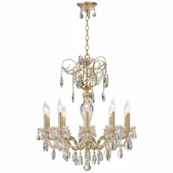 Schonbek Sonatina 25 1/2" Wide Gold Crystal Chandelier -Outlet The Radiantix Store schonbek sonatina 25 and one half inch wide gold crystal chandelier 5m132views1