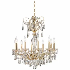 Schonbek Sonatina 25 1/2" Wide Gold Crystal Chandelier -Outlet The Radiantix Store schonbek sonatina 25 and one half inch wide gold crystal chandelier 5m132views3