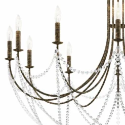 Schonbek Verdana 43"W Heirloom Bronze 12-Light Pendant Light -Outlet The Radiantix Store schonbek verdana 43 inchw heirloom bronze 12 light pendant light 98m71views1
