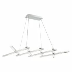 Scissors 96" Wide Aluminum LED Kitchen Island Light Pendant -Outlet The Radiantix Store scissors 96 inch wide aluminum led kitchen island light pendant 55n36views1