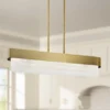Serene 36 1/2" Wide Brass LED Kitchen Island Light Pendant 1 Serene 36 1/2" Wide Brass LED Kitchen Island Light Pendant -Outlet The Radiantix Store serene 36 and one half inch wide brass led kitchen island light pendant 42t92cropped