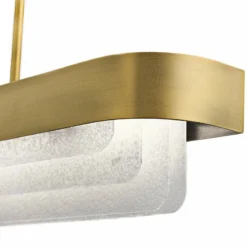 Serene 36 1/2" Wide Brass LED Kitchen Island Light Pendant -Outlet The Radiantix Store serene 36 and one half inch wide brass led kitchen island light pendant 42t92views3