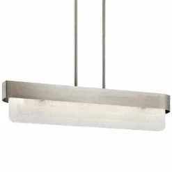 Serene 36 1/2" Wide Pewter LED Kitchen Island Light Pendant