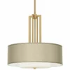 Sesame Faux Silk Carey 24" Gold 4-Light Chandelier -Outlet The Radiantix Store sesame faux silk carey 24 inch gold 4 light chandelier 719j6