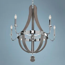 Sharlow Charcoal 31 1/2" Wide 5-Light Chandelier