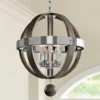 Sharlow Charcoal And Silverleaf Glass 19"W 5-Light Pendant -Outlet The Radiantix Store sharlow charcoal and silverleaf glass 19 inchw 5 light pendant 7w046cropped