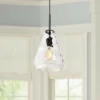 Simplicite 9" Wide Black And Glass LED Mini Pendant -Outlet The Radiantix Store simplicite 9 inch wide black and glass led mini pendant 69y61cropped