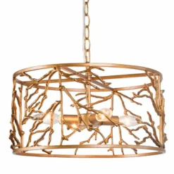 Sinfi 15 1/2" Wide 4-Light Golden Chandelier -Outlet The Radiantix Store sinfi 15 and one half inch wide 4 light golden chandelier 587d3