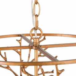 Sinfi 15 1/2" Wide 4-Light Golden Chandelier -Outlet The Radiantix Store sinfi 15 and one half inch wide 4 light golden chandelier 587d3views2