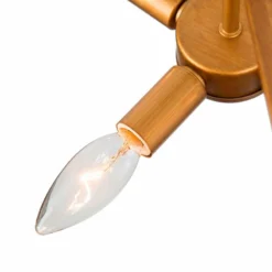 Sinfi 15 1/2" Wide 4-Light Golden Chandelier -Outlet The Radiantix Store sinfi 15 and one half inch wide 4 light golden chandelier 587d3views3