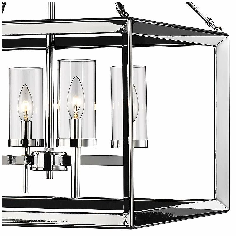 Golden Lighting Smyth 21" Wide Chrome 4-Light Chandelier 4 Golden Lighting Smyth 21" Wide Chrome 4-Light Chandelier - Image 2