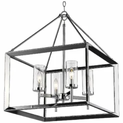 Golden Lighting Smyth 21" Wide Chrome 4-Light Chandelier 8 Golden Lighting Smyth 21" Wide Chrome 4-Light Chandelier -Outlet The Radiantix Store smyth 21 inch wide chrome 4 light chandelier 33j09views2